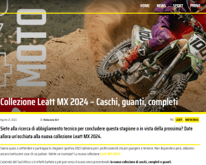 Collezione Leatt MX 2024 – Caschi, guanti, completi